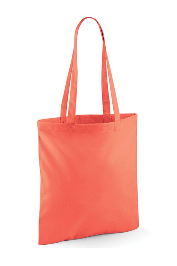 W101 140gsm Coloured Tote Coral