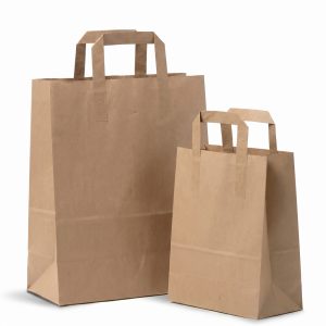 55000TAPE Brown Tape Handle Kraft Paper Bags